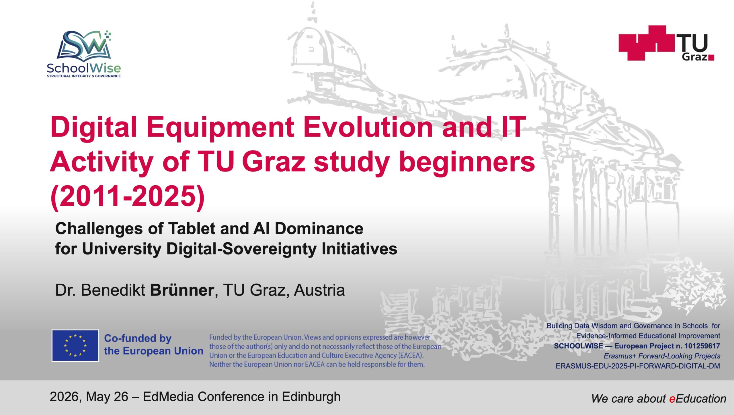 Presentation: Digital Equipment Evolution and IT Activity of TU Graz study beginners (2011-2025)