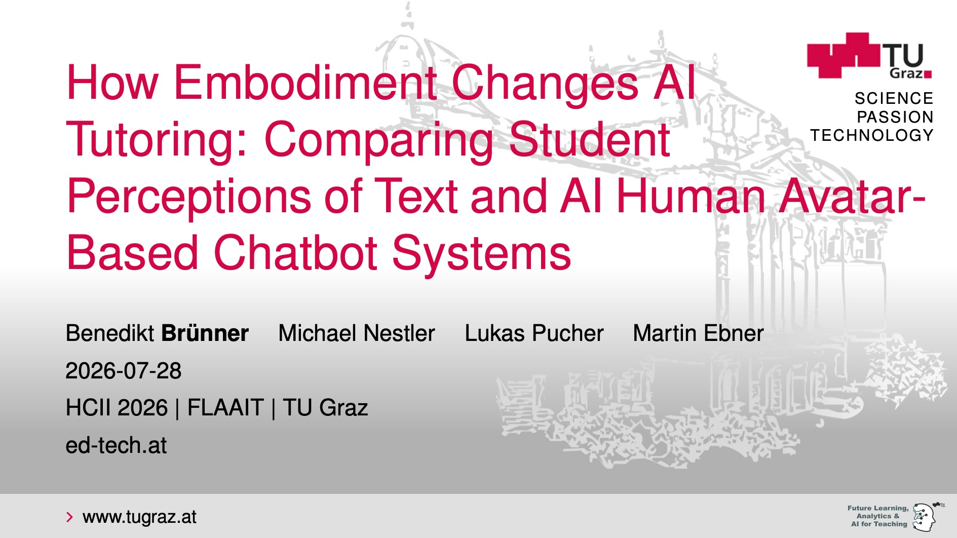 Presentation: How Embodiment Changes AI Tutoring: Comparing Student Perceptions of Text and AI Human Avatar-Based Chatbot Systems